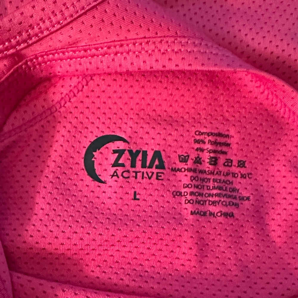 Zyia Active Women's Vibrant Pink Racerback Tank Top - Picture 4 of 4